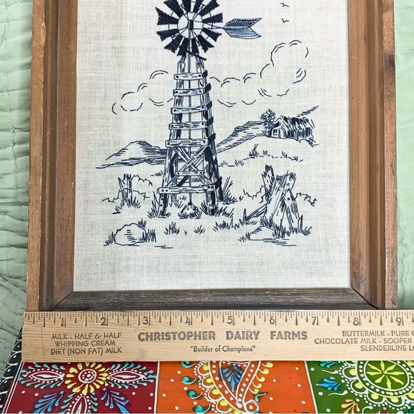 70s Farmhouse Embroidery Set of 2 - Picture 5 of 11